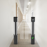 Barrière de sécurité automatique à bascule rapide en alliage d'aluminium, anti-pincement, à faible bruit, avec laser 3D, haute sécurité, pour gymnase, avec contrôle d'accès RFID