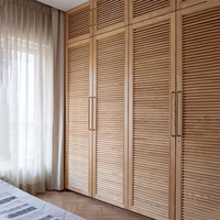 Porte pliante à persiennes composite moderne et minimaliste pour chambres et salles de bain ; Stores de fenêtre ; Protection de la vie privée