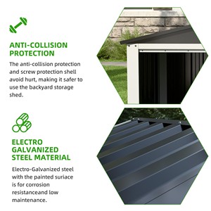 Cobertizo <span class=keywords><strong>de</strong></span> almacenamiento <span class=keywords><strong>de</strong></span> cortacésped <span class=keywords><strong>de</strong></span> <span class=keywords><strong>campo</strong></span> resistente a la intemperie con marco <span class=keywords><strong>de</strong></span> acero y aluminio galvanizado <span class=keywords><strong>de</strong></span> 2x2 pies más popular para <span class=keywords><strong>campo</strong></span> - Product Image 4