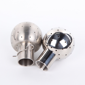 Gıda sınıfı su püskürtme memesi sıhhi sprey topu paslanmaz çelik 304 316L 1-2 inç kadın iplik temizleme topu - Product Image 3