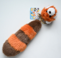 Nouveauté 2026 : Adorables breloques en peluche (raton laveur, ours grizzly et écureuil) à petite tête et grande queue, pendentifs porte-clés personnalisables