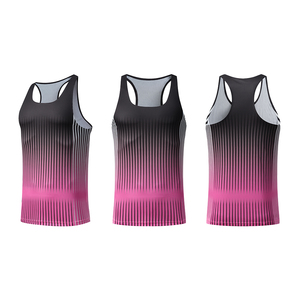 Camiseta Deportiva de Secado Rápido para Hombre, Chaleco Deportivo, Camiseta de Gimnasio Lisa para Hombre y Mujer, Venta al Por Mayor, Poliéster - Product Image 4