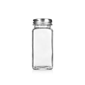 Bouteille à <span class=keywords><strong>sauce</strong></span> <span class=keywords><strong>en</strong></span> <span class=keywords><strong>verre</strong></span> carrée/ronde de 100 ml, pot à épices, pot à sel avec couvercle broyeur/<span class=keywords><strong>shaker</strong></span>, couvercle à vis <span class=keywords><strong>en</strong></span> plastique - Product Image 4