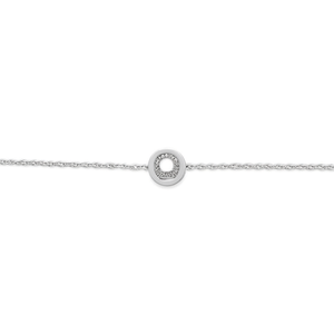 Bracciale in Acciaio Inossidabile con Ciondolo a Lettera Q da 1 Cm, Gioiello di Moda, Accessorio Femminile - Product Image 2