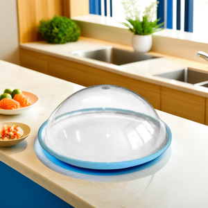 Dôme durable de 5.5 pouces, couvercles à sushi en plastique transparent de qualité alimentaire, matériaux recyclés légers et écologiques pour boîtes à sushi - Product Image 1
