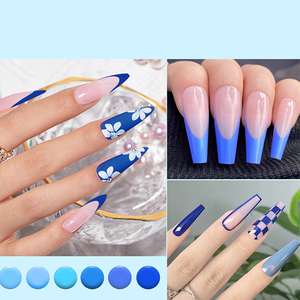 AILANUO alta calidad 15ml 12 colores azul serie UV gel esmalte de uñas, adecuado para DIY, proveedor de gel de esmalte de uñas - Product Image 2
