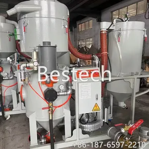 Bestech sandblaster vakum dengan sistem daur ulang otomatis