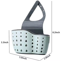 Support de Robinet Suspendu Ajustable pour Égouttoir de Cuisine, Sac de Séchage, Porte-Éponge et Porte-Savon en Silicone et Plastique