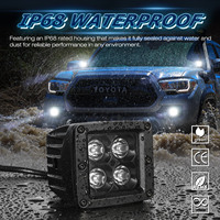 Feux LED de 3 pouces, petits projecteurs LED jaunes, faisceau spot, vente en gros, éclairage tout-terrain pour UTV