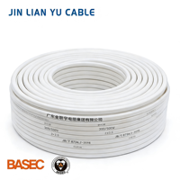 Câble plat BVVB double et terre 300/450V, conducteur en cuivre toronné, isolation PVC, usage en bâtiment, AS/NZS 5000.2