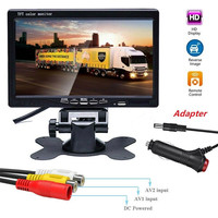 Usine 7 "pouces TFT LCD CCTV moniteur HD écran affichage AV/RCA/ 800*480 vidéo pour voiture camion RV système de stationnement