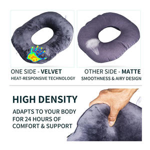 <span class=keywords><strong>Coussin</strong></span> de soutien <span class=keywords><strong>pour</strong></span> le coccyx et les hémorroïdes en mousse à mémoire de forme, avec housse amovible durable, <span class=keywords><strong>pour</strong></span> soulager la <span class=keywords><strong>douleur</strong></span>, extra doux, <span class=keywords><strong>pour</strong></span> longues périodes assises, 8634 - Product Image 4