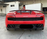 Lèvre de pare-chocs arrière en fibre de carbone améliorée en diffuseur arrière de style D pour Lamborghini Gallardo LP550 LP550 LP560 2008-2016 kit carrosserie