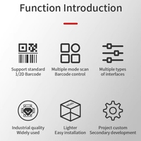 Escáner de Código de Barras Fijo de Alto Rendimiento con Mega-Píxeles Integrados, Lector de Códigos de Barras USB 1D/2D, QR, para Industria, Logística, Industrial