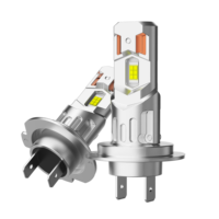Phares LED universels pour voiture, plug & play, 12V, IP67, étanches, CSP 6500K, mini ampoule H7, puce LED 3570