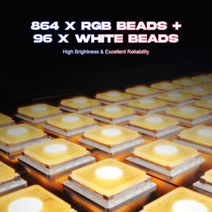 Projecteur matriciel LED professionnel 3-en-1 RGBW Stroboscope avec DMX512 pour DJ, discothèques, parcs à thème, spectacles en direct, églises, bars - Vente directe usine - Product Image 4