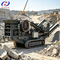 Trituradora de Piedra Móvil Xinzhongqi a Precio Competitivo, 20-350t/h, Máquina Portátil para Triturar Roca con Motor, la Mejor Relación Calidad-Precio
