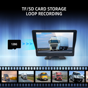 Wemaer xe tải 4CH 10inch 1024*600 IPS hiển thị xe buýt đảo ngược video 128G TF SD thẻ ghi âm màn hình 1080P BSD hệ thống giám sát máy ảnh - Product Image 5