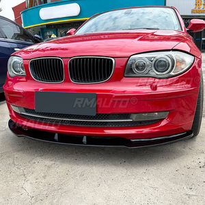 Pour BMW Série 1 E81 E82 E87 E88 LCI Modèle Standard 2007-2011, Spoiler de Pare-chocs Avant Noir Brillant, Diffuseur Tuning - Product Image 4
