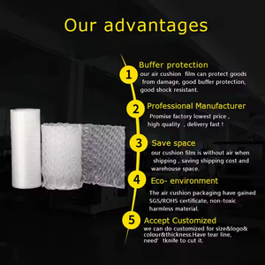 20cm-60cm rộng cột không khí bọc đệm bơm hơi 40um-55um chống sốc trong suốt PE PA vật liệu bảo vệ bao bì - Product Image 4