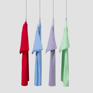 T-shirt à manches courtes en pur coton pour homme, coupe ample, respirant, couleur unie, vêtement décontracté d'été - Product Image 3