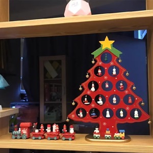 Décorations de Noël de haute qualité Arbre de Noël en bois Ornements créatifs de table pour les cadeaux de Noël - Product Image 2