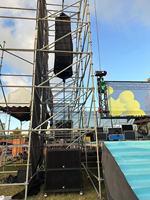 Système de sonorisation portable pour événements en plein air CVR, enceinte puissante Line Array 800W RMS/3200W Peak, double haut-parleur de 10 pouces, étanche, durable, XLR