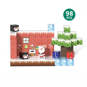 Venta al por mayor bloques magnéticos juguetes de construcción Mine World Magnet Cube <span class=keywords><strong>Set</strong></span> para niños de 3-4 años, 4-8 juguetes magnéticos para niños y niñas - Product Image 6