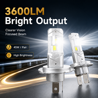 Ampoule de phare LED SFIDA WM20 DC9-30V en alliage de zinc et d'aluminium, refroidissement intégré, Plug and Play, pour voiture, moto, feu antibrouillard
