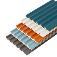 Panneaux de plafond, panneaux structurels extérieurs, panneaux muraux en composite bois-plastique (WPC) imperméables pour usage hôtelier, design moderne, ignifuges