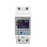 63A 220V AC Satu Fasa Layar Digital WIFI Smart Switch Metering Circuit Breaker Tembaga PC SVC Timer Tegangan Kebocoran