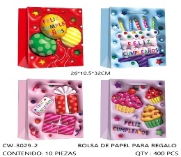 Sacchetti Regalo in Cartone 18x23 Cm Design Casuale Confezione Regalo Resistente - Product Image 1