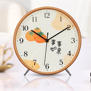 Chinese Style Table <b>Clock</b> Quartz Movement Circular Design Home Decoration Bedroom Living Room <b>Desk</b> <b>Clock</b> Creative Display - Product Image 2