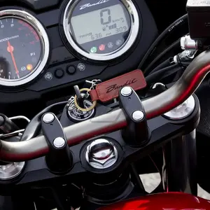 สำหรับซูซูกิ แบนดิท 150 400 1200 1250 <span class=keywords><strong>1250S</strong></span> กุญแจรถจักรยานยนต์พวงกุญแจหนังวัวแท้ - Product Image 4