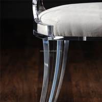 Chaise de salle à manger moderne en velours acrylique avec revêtement en acrylique, stable pour une utilisation en intérieur dans la maison, le bureau, l'hôtel, les salons