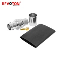Connecteurs RF Femelle Droits BNC Sans Soudure à Sertir (EZ) pour Câbles RG8, LMR-R400, RG214, RG213, H1000