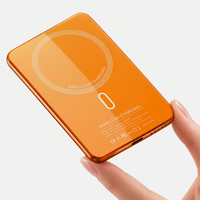 Batterie externe portable ultra-fine à charge rapide magnétique sans fil 5000 mAh Type-C 15W – Vente en gros usine