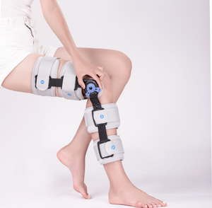 Post Op Hinged Knies tütze Orthese Wegfahr sperre Protector Einstellbarer Vollbein stabilisator Knie orthese Splin - Product Image 6
