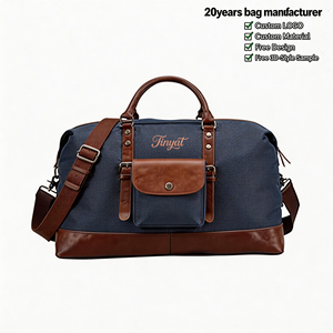 Large Capacity Overnight Weekend Duffel <strong>Bag</strong> <strong>Travel</strong> Carry on Tote Men Retro Sports Gym <strong>Bag</strong> with Adjustable Shoulder Strap - Product Image 1