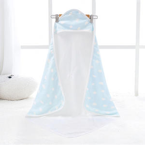Nouveau coton respirant polyester doux bébé mousseline couvertures bébé serviette à capuche pour bébé enfants tout-petits - Product Image 2