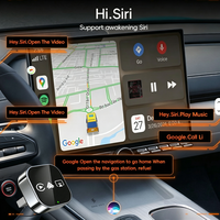 Dongle CarPlay sans fil 4-en-1, CarPlay et Android Auto filaires transformés en sans fil, AirPlay Android Mirror, Plug&Play stable et fiable
