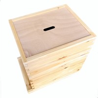 Boîte de ruche Dadant à 10 cadres, profonde, Super 9-5/8\", Select, non assemblée
