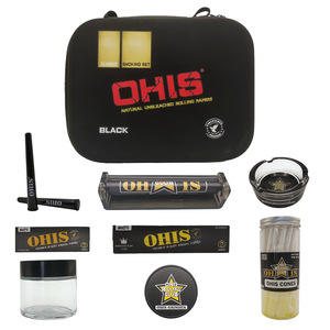 OHIS Portable Smoking Accessories Set 10 in 1 <b>Rolling</b> Paper Grinder Roller Ashtray Outdoor Travel Smoking Kits with Carry Bag - Product Image 6