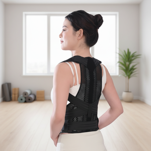 Corrector de Postura Lumbar con 4 Placas de Soporte, Cinturón de Soporte para la Espalda, Alivio del Dolor de Espalda, Ajustable y Portátil - Product Image 1