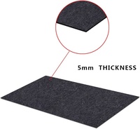 Tapis de protection de sol en feutre antidérapant et imperméable de 36x66 pouces d'épaisseur pour équipement d'exercice à domicile