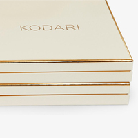 Boîte personnalisée avec couvercle et base imprimés en or, emballage en carton de luxe, boîtes cadeaux blanches pour les petites entreprises
