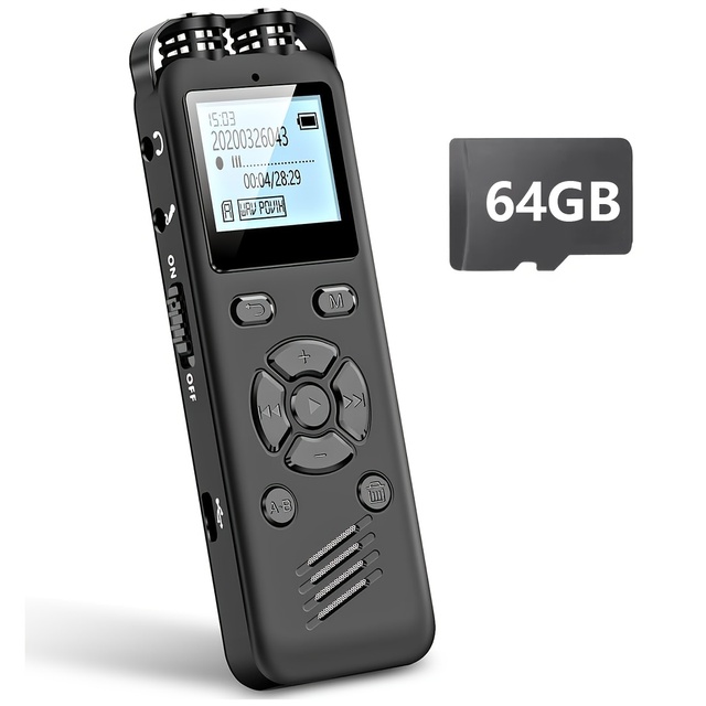 Enhanced Recorder Features a Display and External Audio Playback,Making It Ideal for Students, Professionals, and Meetings