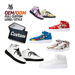 Chaussures de skate mi-hautes personnalisables pour hommes, chaussures polyvalentes en caoutchouc antidérapant, style de film IP, chaussures tendance personnalisées - Product Image 1