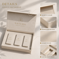 Boîte cadeau de luxe en papier rigide magnétique personnalisée, écologique, pour cosmétiques et soins de la peau