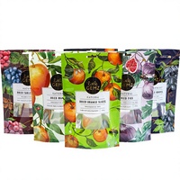 Sachet Doypack imprimé en gravure, recyclable, personnalisé, en PE laminé, avec fermeture zip thermosoudée, pour aliments pour bébés, fruits secs et snacks, avec fenêtre transparente
